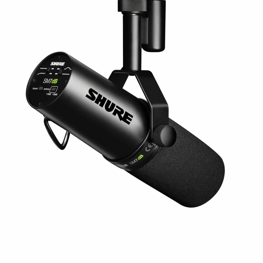 Shure SM7DB - Microphone dynamique pour la voix avec préampli intégré