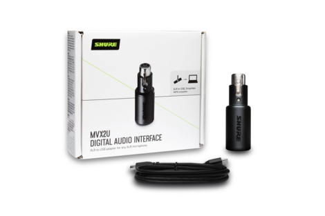 Interface audio numérique XLR-to-USB Shure - MVX2U