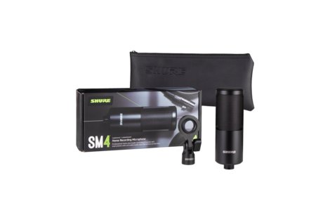 Shure SM4 - Microphone Condensateur pour Enregistrement à Domicile et Studio