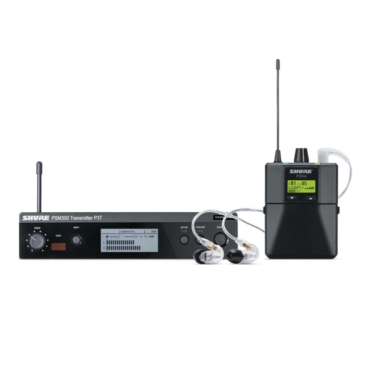 Shure P3TRA215CL-H20 – Wireless Personal Monitor System avec écouteurs SE215