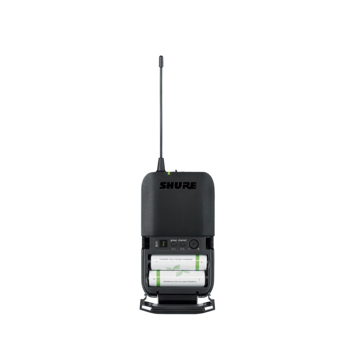 Shure BLX1-H8E – Émetteur ceinture sans fil pour systèmes BLX